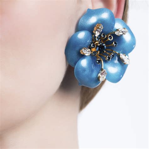 miu miu flower earrings